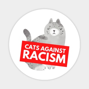 Cats Against Racism (White) Magnet